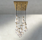 Raindrop Rectangular Chandelier 54", 72" - fovolighting