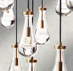 Raindrop Rectangular Chandelier 54", 72" - fovolighting