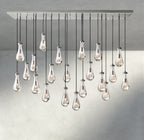 Raindrop Rectangular Chandelier 54", 72" - fovolighting