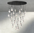 Raindrop Round Chandelier 18", 36", 47", 60" - fovolighting