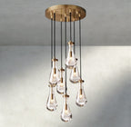 Raindrop Round Chandelier 18", 36", 47", 60" - fovolighting