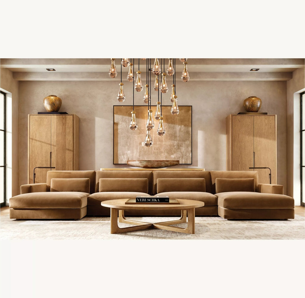 Raindrop Round Chandelier 18", 36", 47", 60" - fovolighting