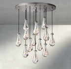 Raindrop Round Chandelier 18", 36", 47", 60" - fovolighting