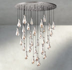 Raindrop Round Chandelier 18", 36", 47", 60" - fovolighting