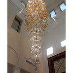 Rainfall Glass Gem Stone Chandelier - fovolighting