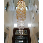 Rainfall Glass Gem Stone Chandelier - fovolighting