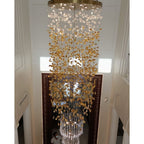 Rainfall Glass Gem Stone Chandelier - fovolighting