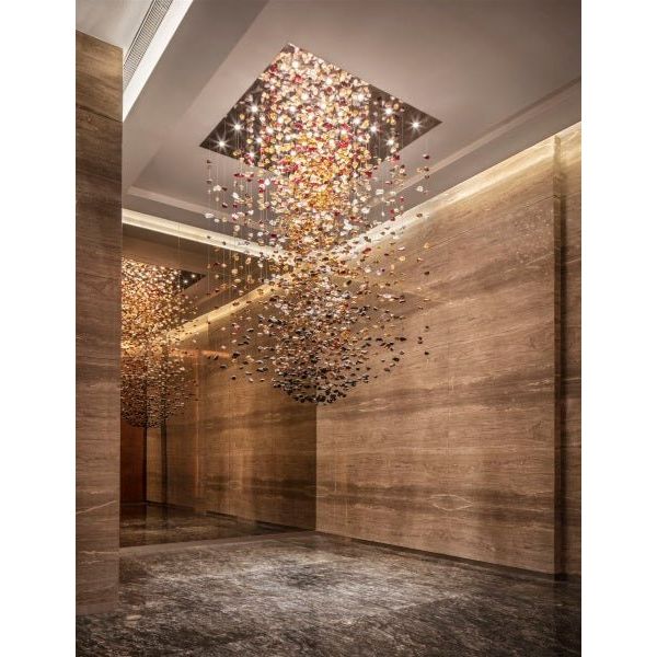 Rainfall Glass Gem Stone Chandelier - fovolighting