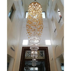 Rainfall Glass Gem Stone Chandelier - fovolighting