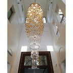 Rainfall Glass Gem Stone Chandelier - fovolighting