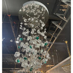Rainfall Glass Gem Stone Chandelier - fovolighting