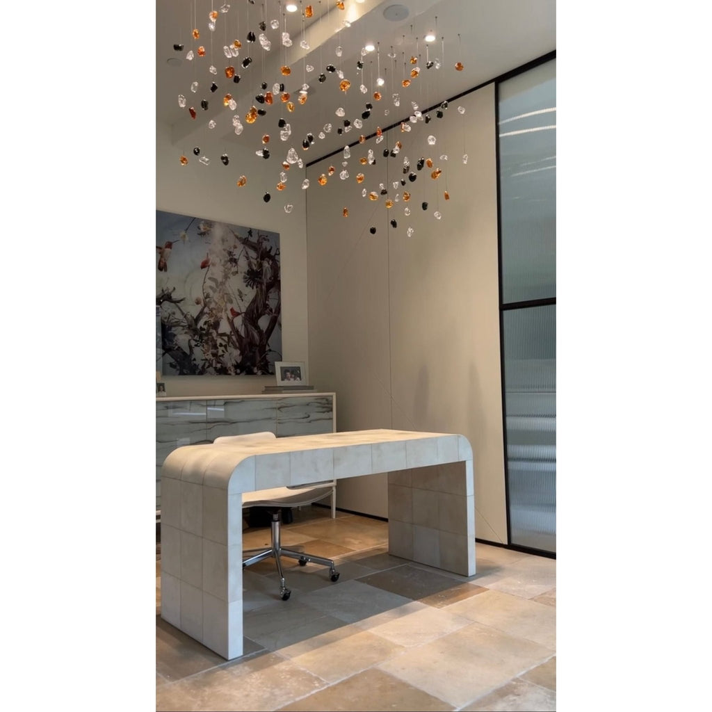 Rainfall Glass Gem Stone Chandelier - fovolighting