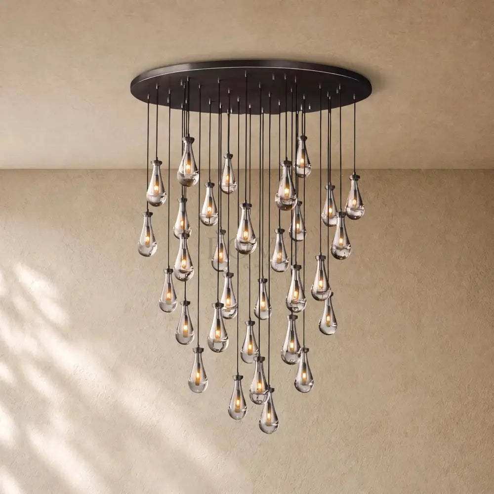 Raining Lighting Round Chandelier