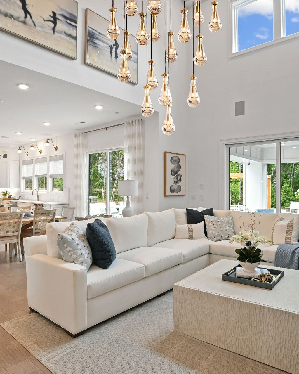 Rainy Round Chandelier - fovolighting