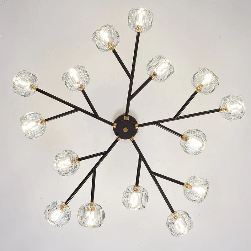Rama Black Branch Chandelier - fovolighting
