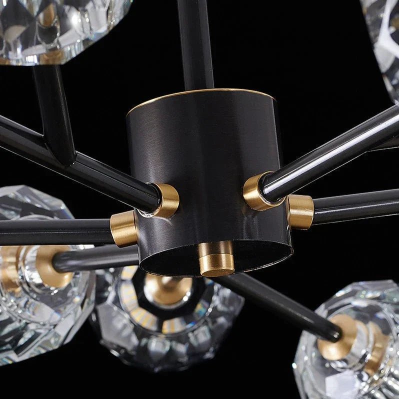 Rama Black Branch Chandelier - fovolighting