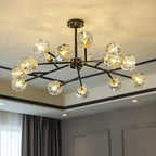 Rama Black Branch Chandelier - fovolighting