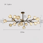 Rama Black Branch Chandelier - fovolighting