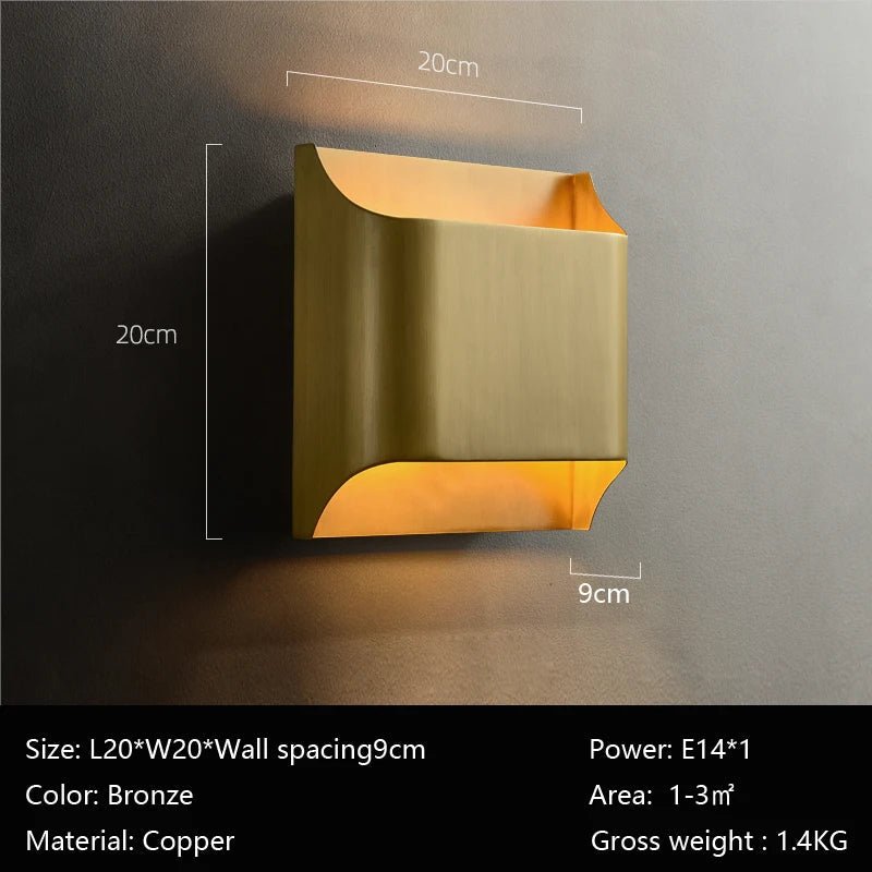 Rame Copper Wall Sconce - fovolighting