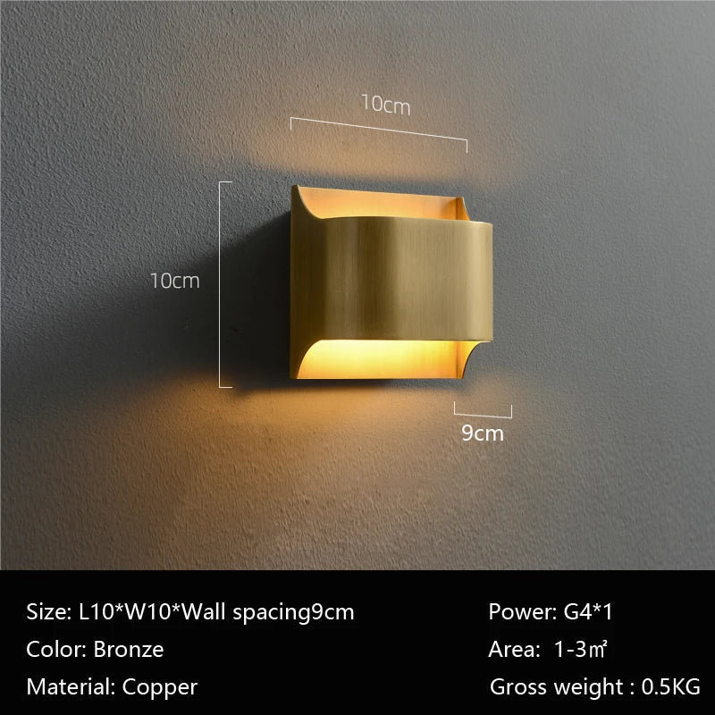 Rame Copper Wall Sconce - fovolighting