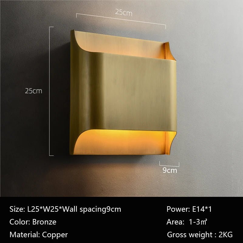 Rame Copper Wall Sconce - fovolighting
