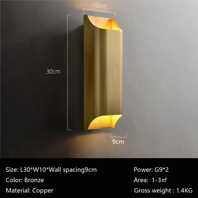 Rame Copper Wall Sconce - fovolighting