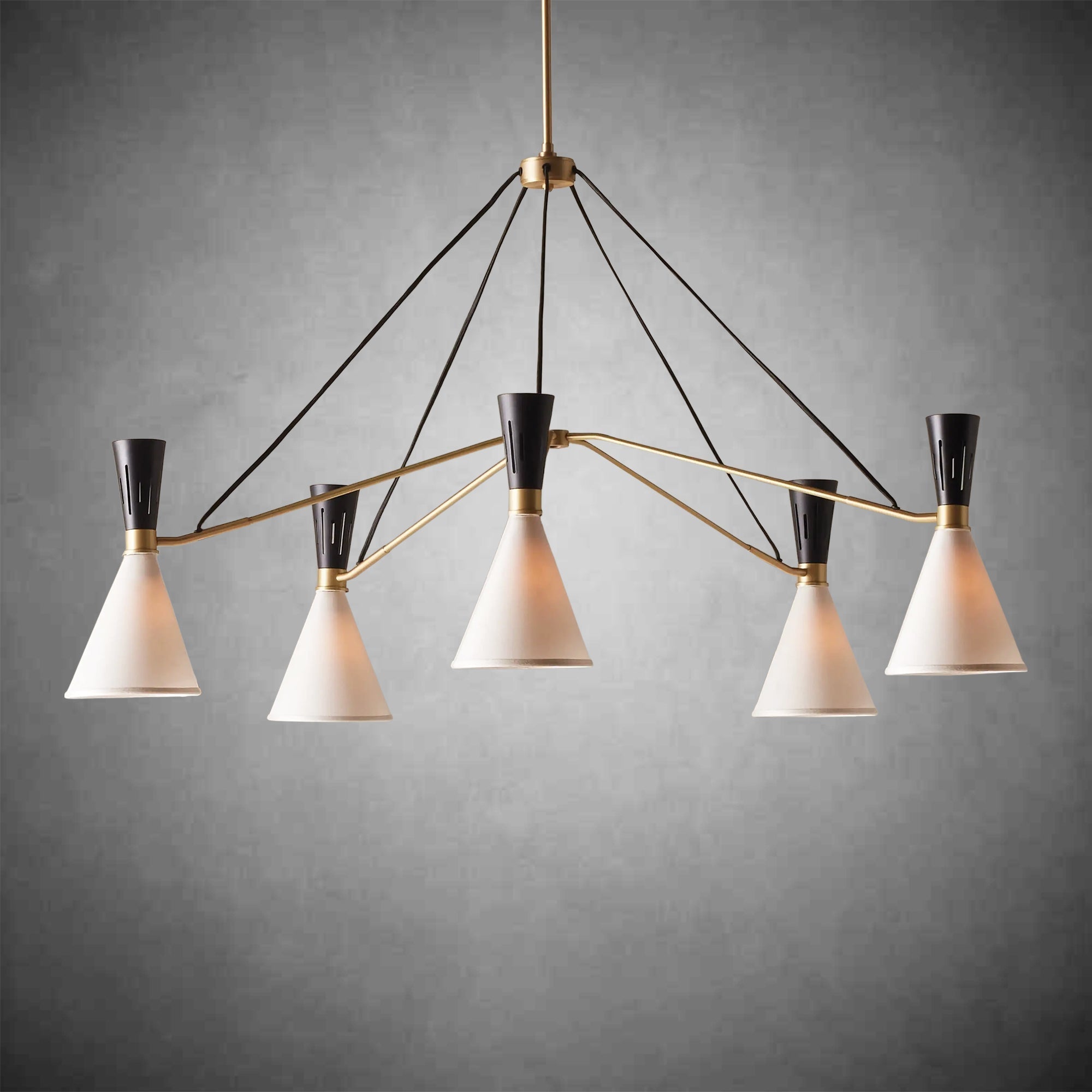 Ramsey 5 - Light Round Chandelier - fovolighting