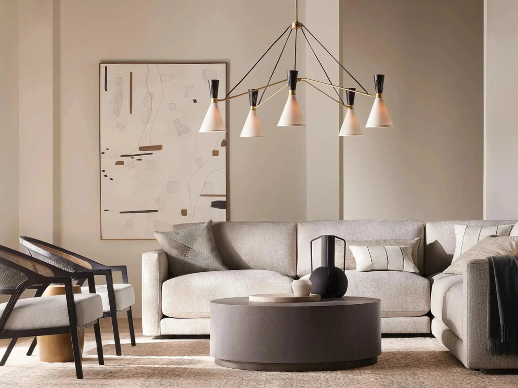 Ramsey 5 - Light Round Chandelier - fovolighting