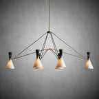 Ramsey 6 - Light Linear Chandelier - fovolighting