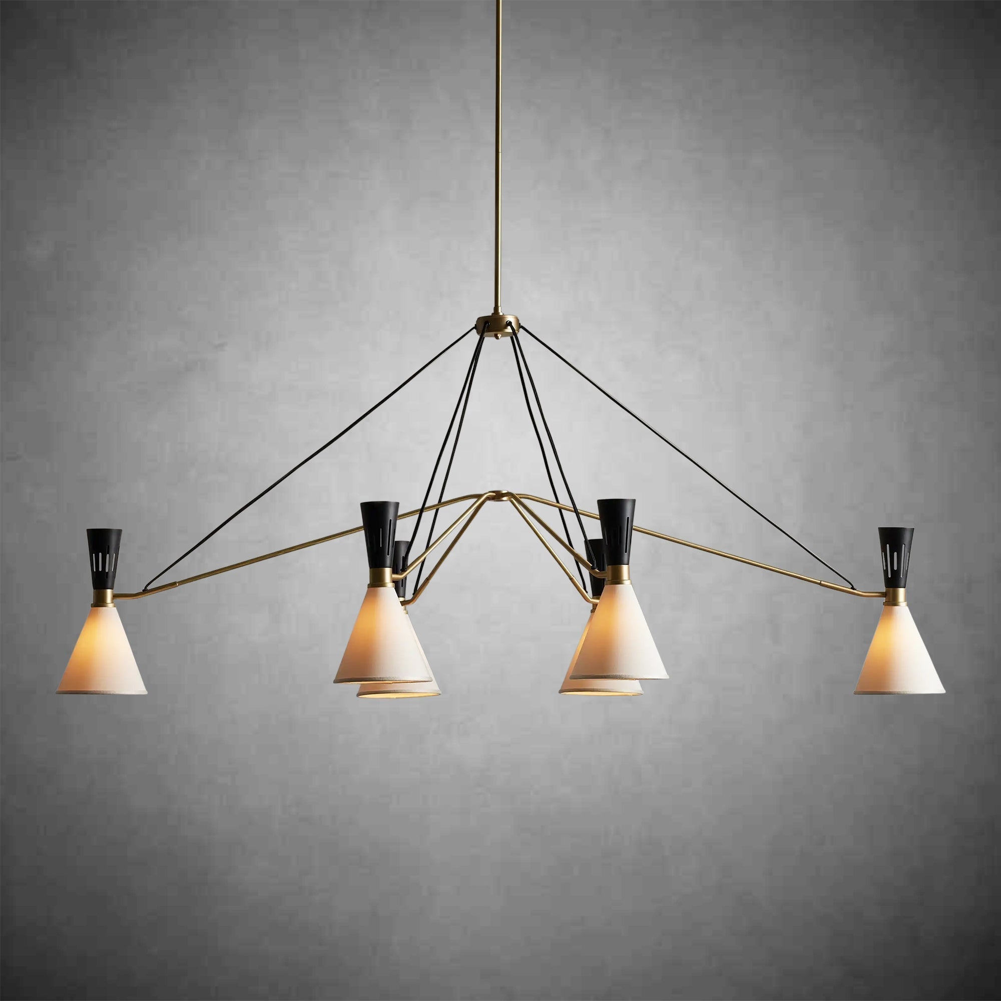 Ramsey 6 - Light Linear Chandelier - fovolighting