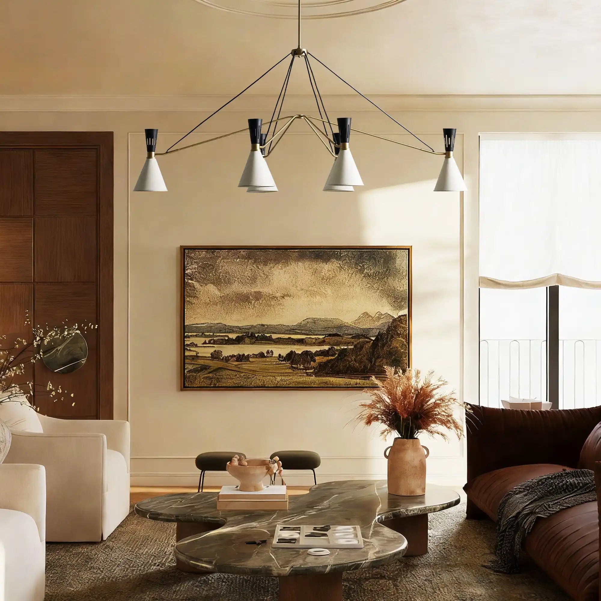 Ramsey 6 - Light Linear Chandelier - fovolighting