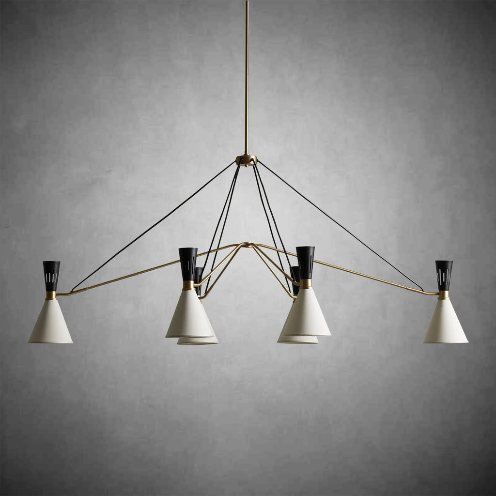 Ramsey 6 - Light Linear Chandelier - fovolighting