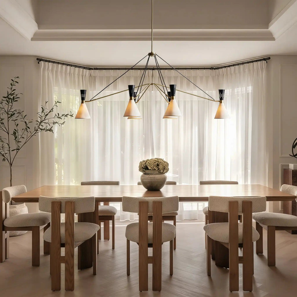 Ramsey 6 - Light Linear Chandelier - fovolighting