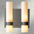 Ravay Milk Glass Double Sconce - fovolighting