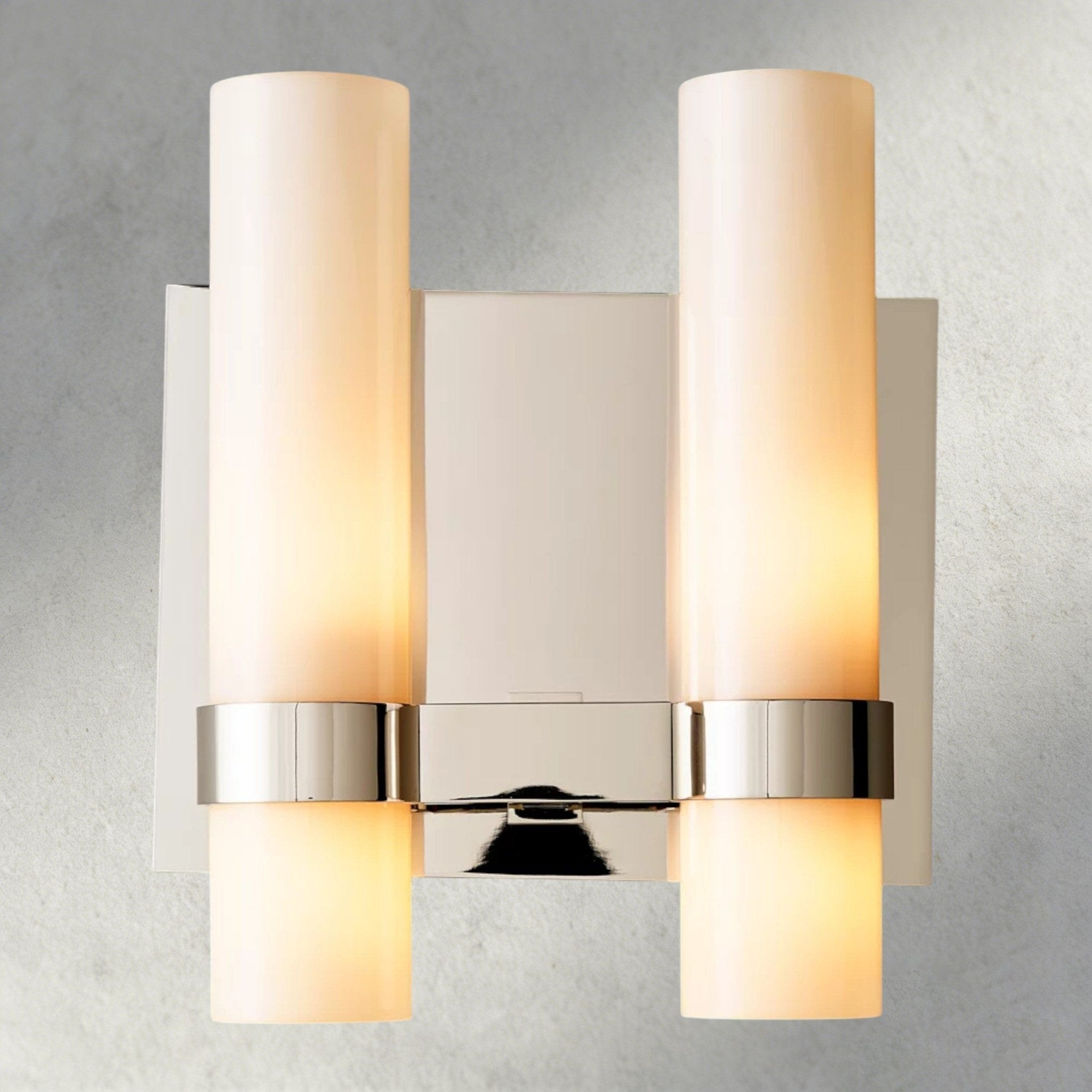 Ravay Milk Glass Double Sconce - fovolighting