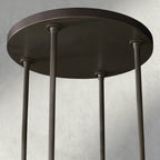 Ravay Round Milk Glass Chandelier 36", 48", 60" - fovolighting