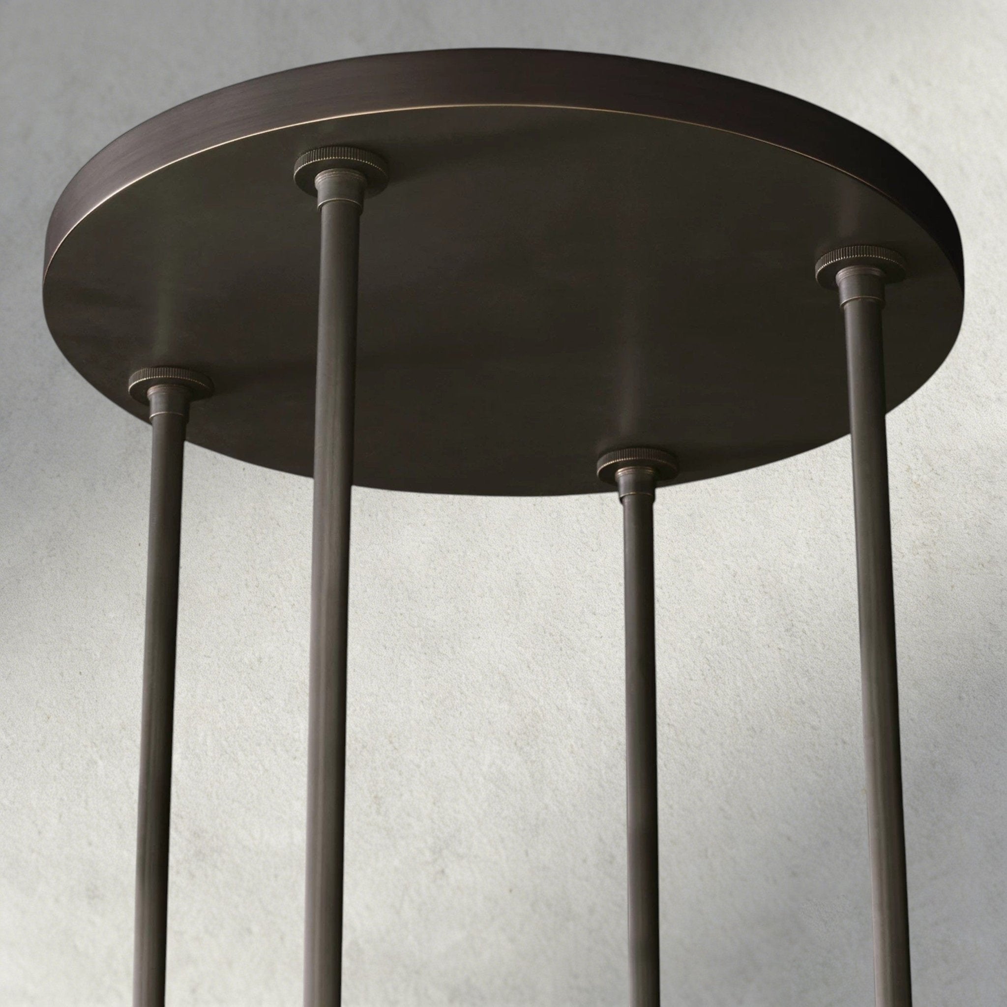 Ravay Round Milk Glass Chandelier 36", 48", 60" - fovolighting