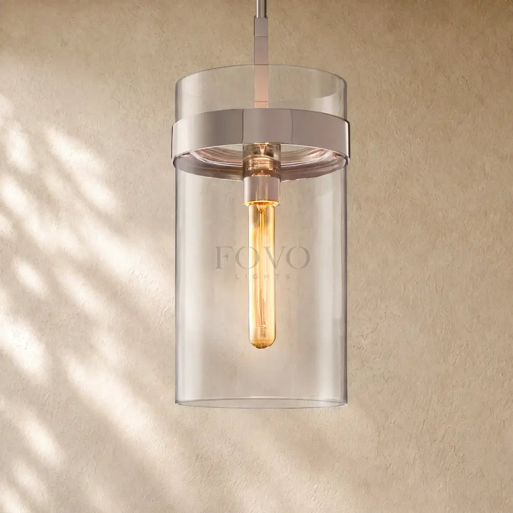 Ravella Clear Glass Cord Pendant