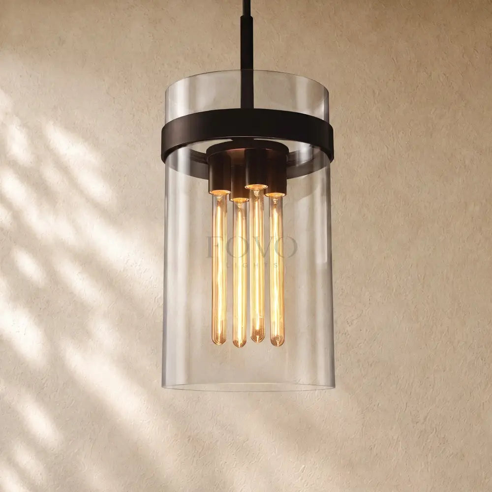Ravella Clear Glass Cord Pendant