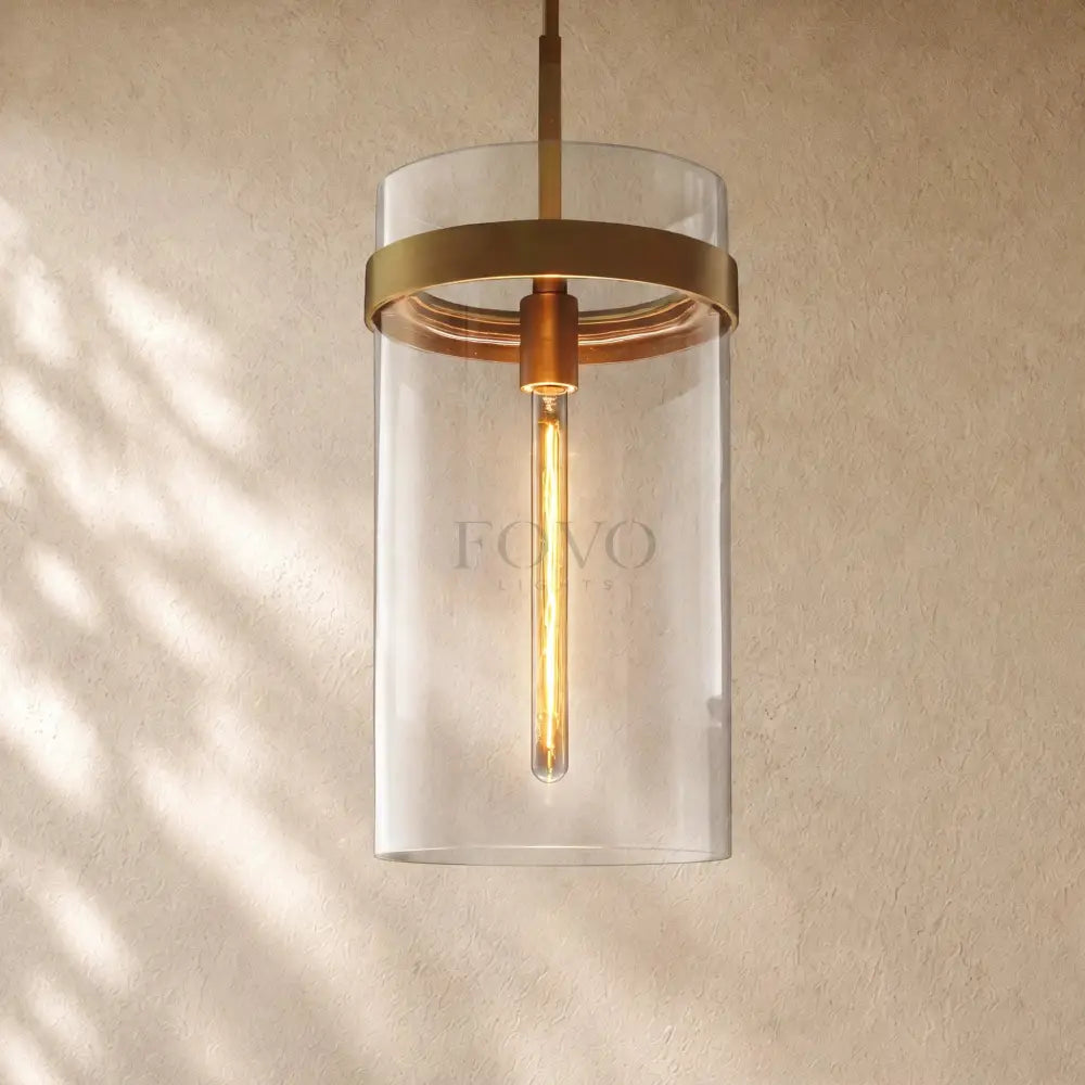 Ravella Clear Glass Cord Pendant