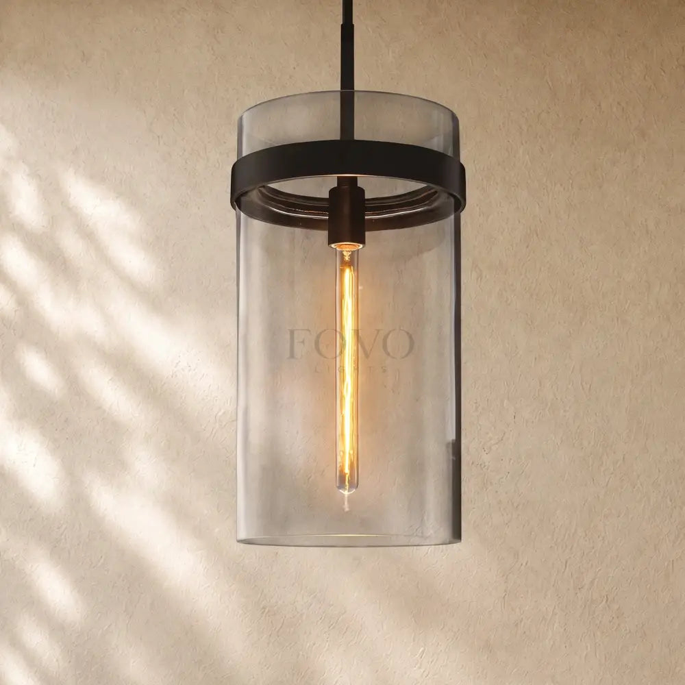 Ravella Clear Glass Cord Pendant