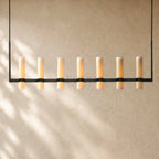 Ravella Linear Milk Glass Chandelier