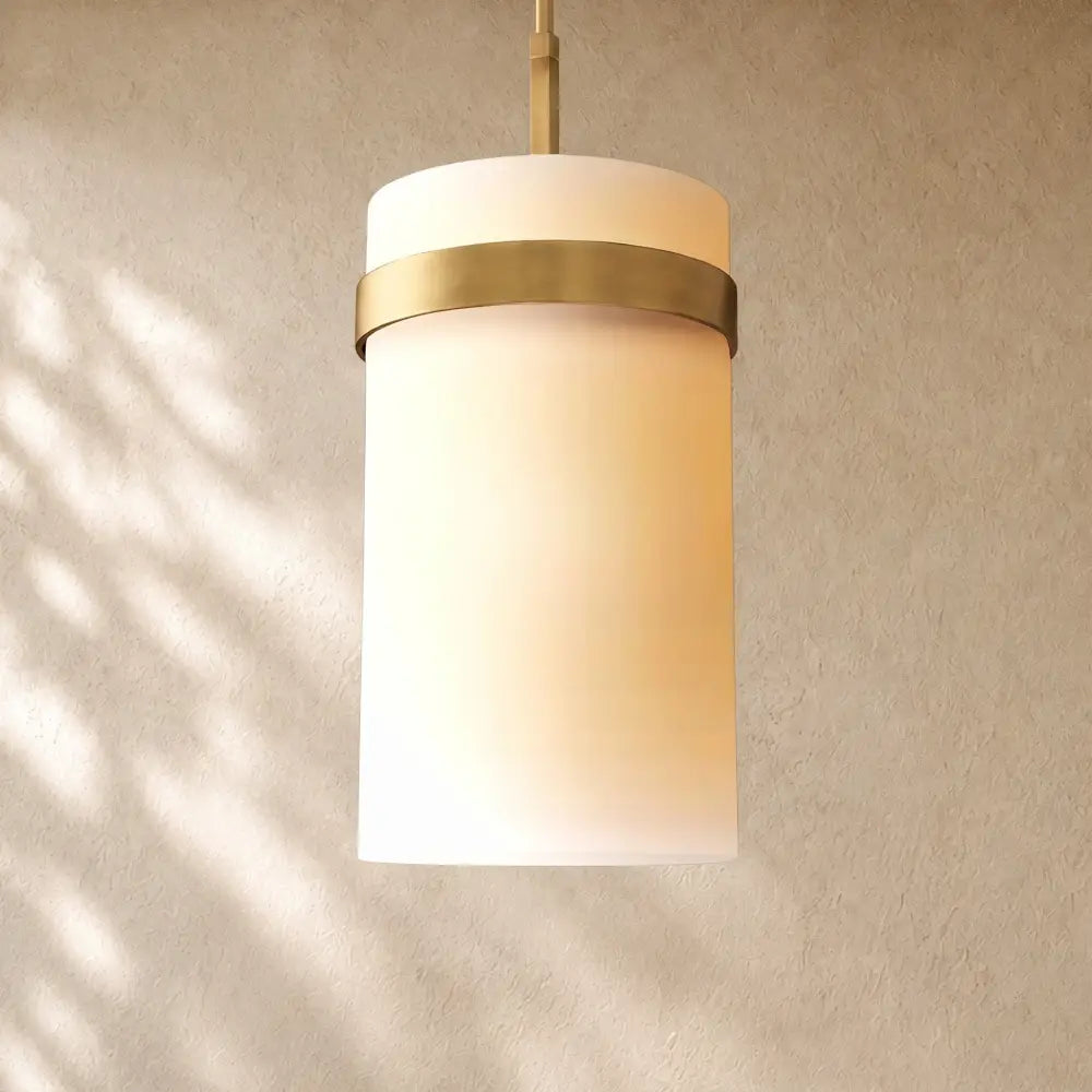 Ravella Milk Glass Cord Pendant