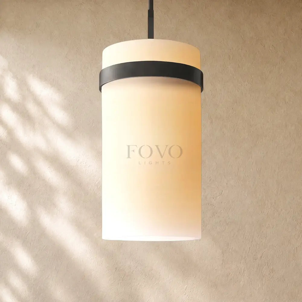 Ravella Milk Glass Cord Pendant