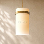 Ravella Milk Glass Cord Pendant