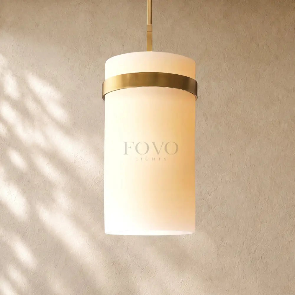 Ravella Milk Glass Cord Pendant