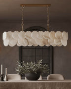 Rectangular Alabaster Chandelier Dia 100/120 - fovolighting