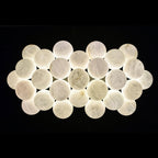 Rectangular Chandelier Alabaster Ball Chandelier - fovolighting