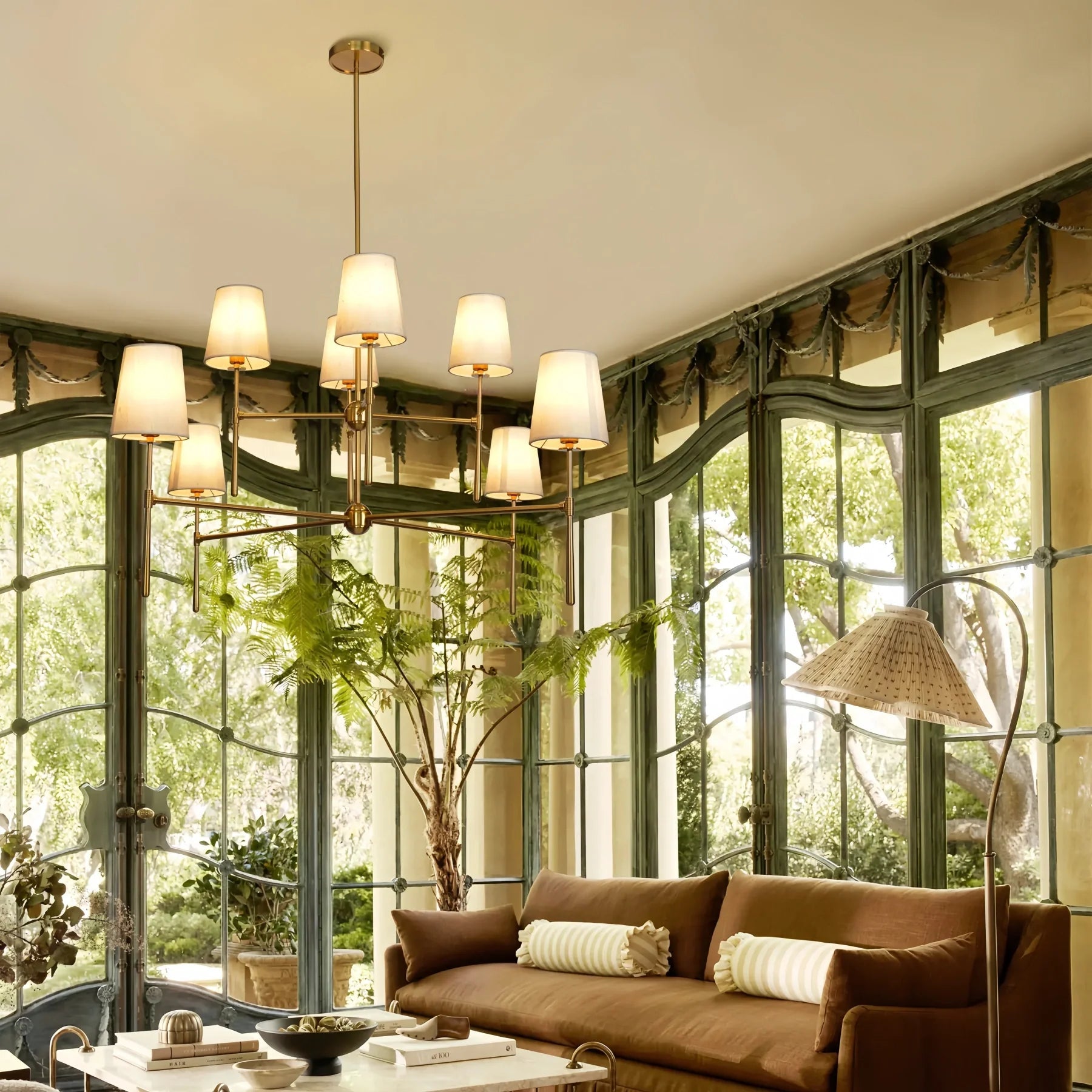 Rhodes 2 - Tier Round Chandelier - fovolighting