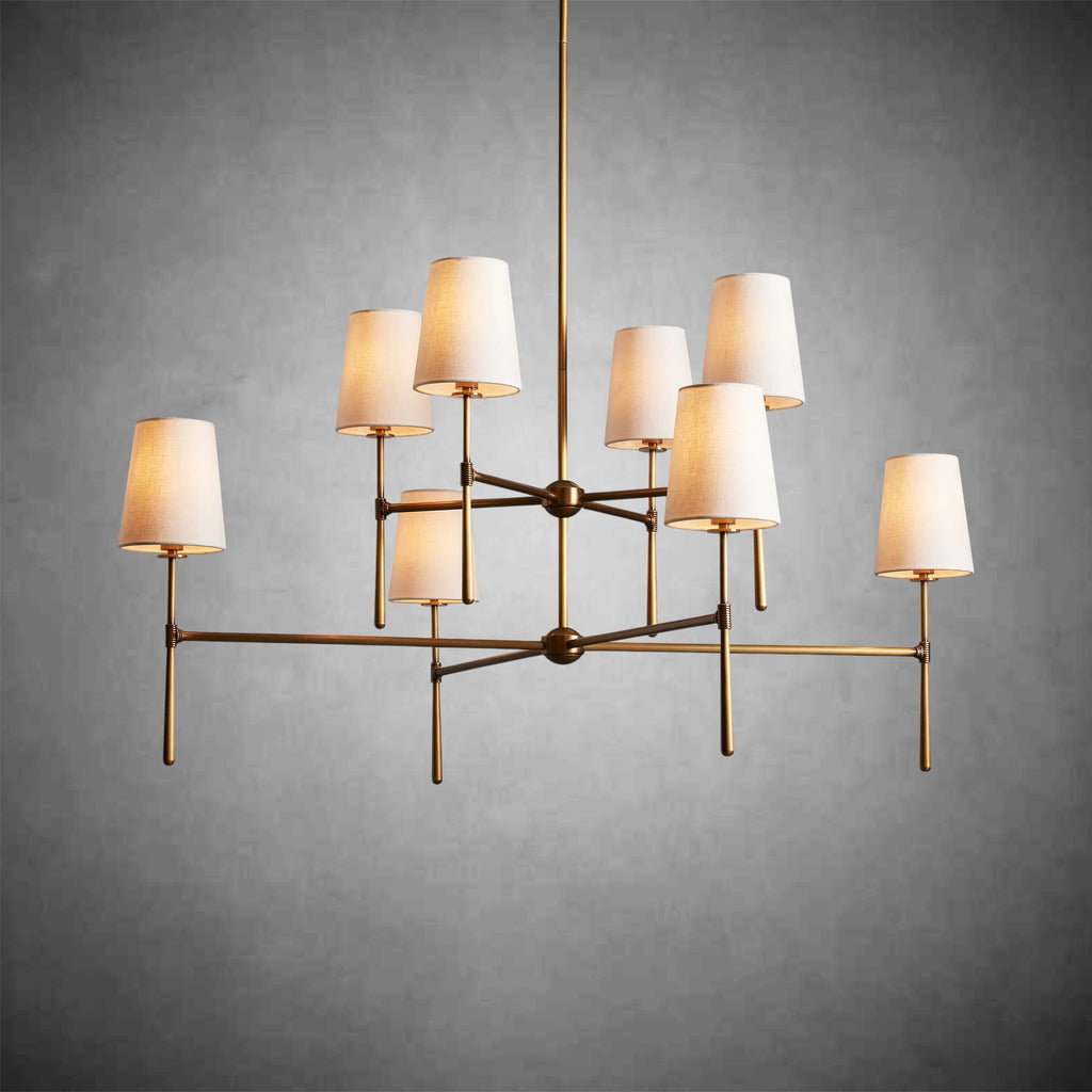 Rhodes 2 - Tier Round Chandelier - fovolighting